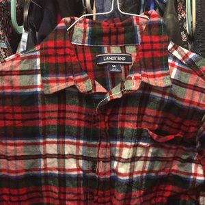 Lands’ End Kids flannel